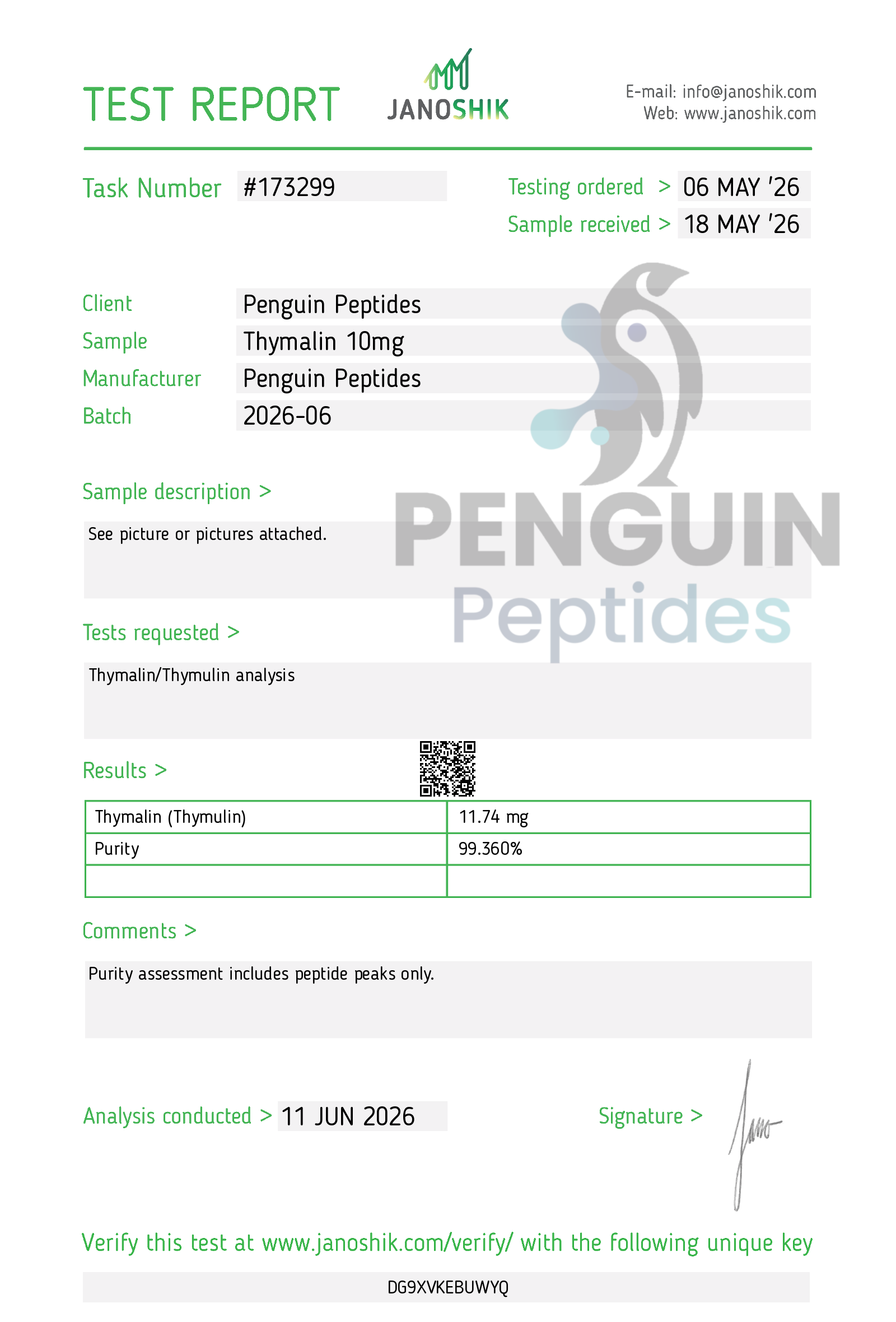 Thymalin 10mg Peptide - Image 3